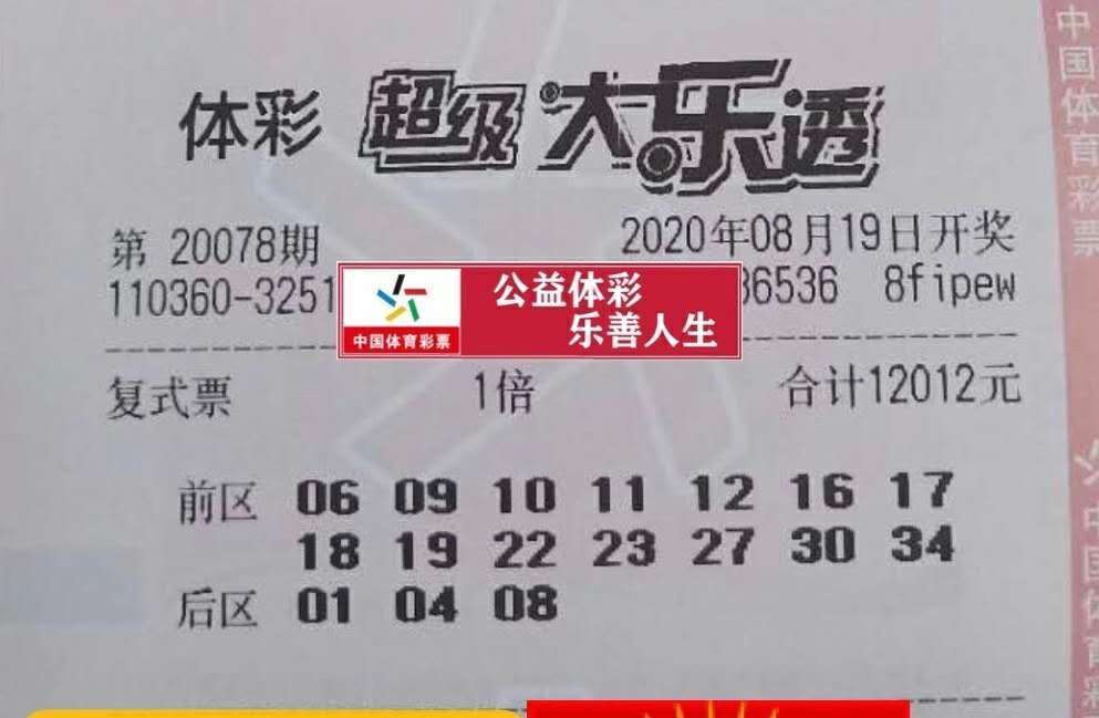 幸运儿|20078期大乐透万元复式票分享，今天谁会是那个幸运儿呢？