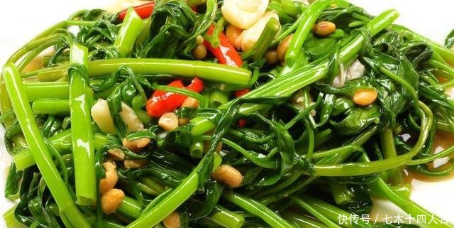 好吃|空心菜一炒就黑,焯水加醋都没用,大厨教你1招,空心菜翠绿入味