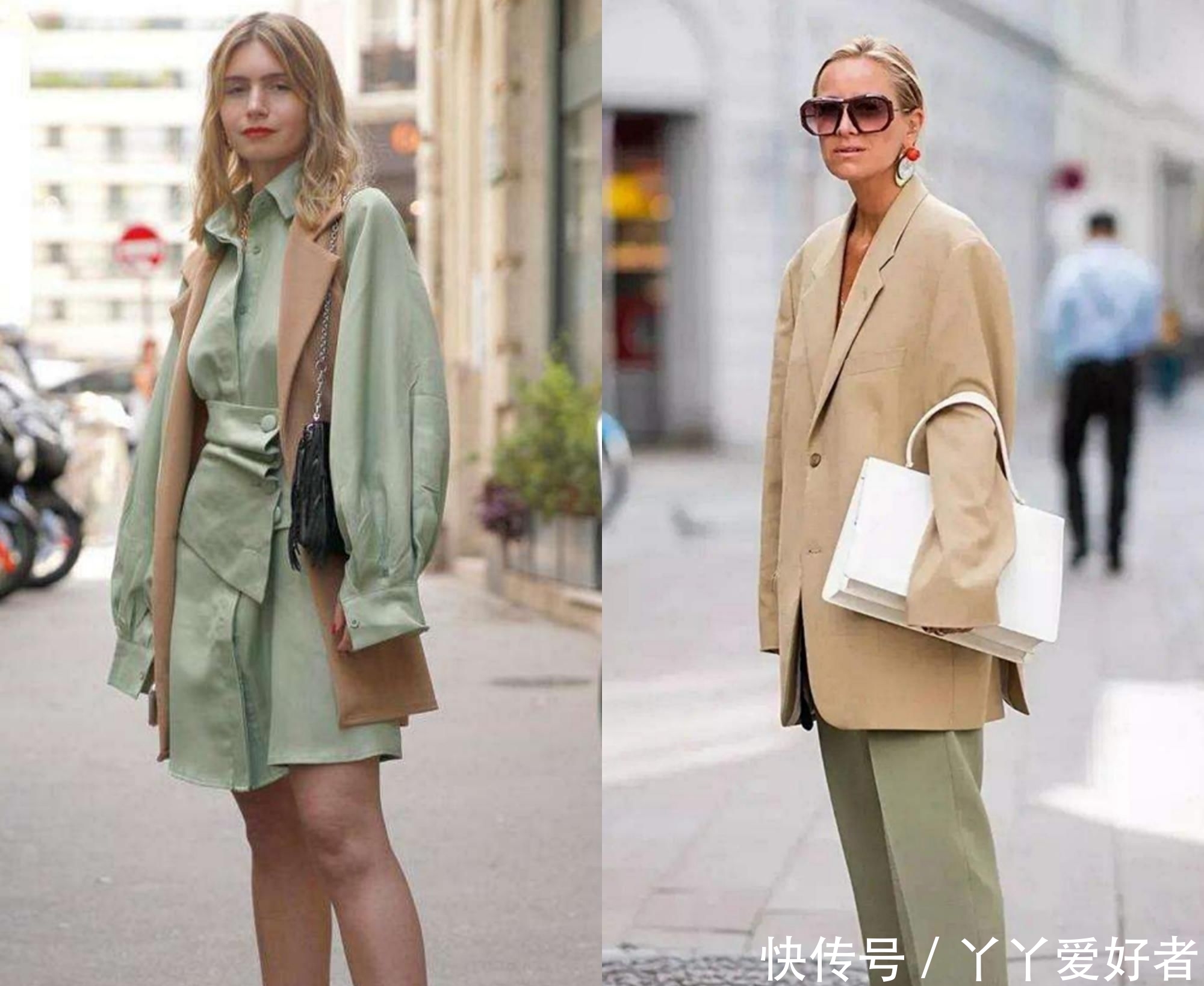 西装套装|“鼠尾草绿”火了!比牛油果绿更温柔不挑人,2020一定要穿一件