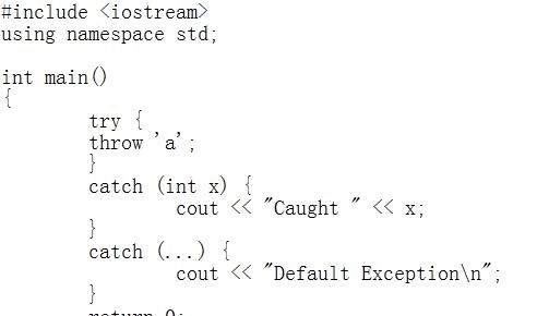 错误处理|编程语言之C ++中的异常处理