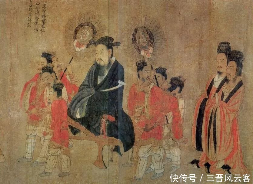 五明扇|古代皇帝上朝、出行的时候，身后为什么总有两个“大扇子”？