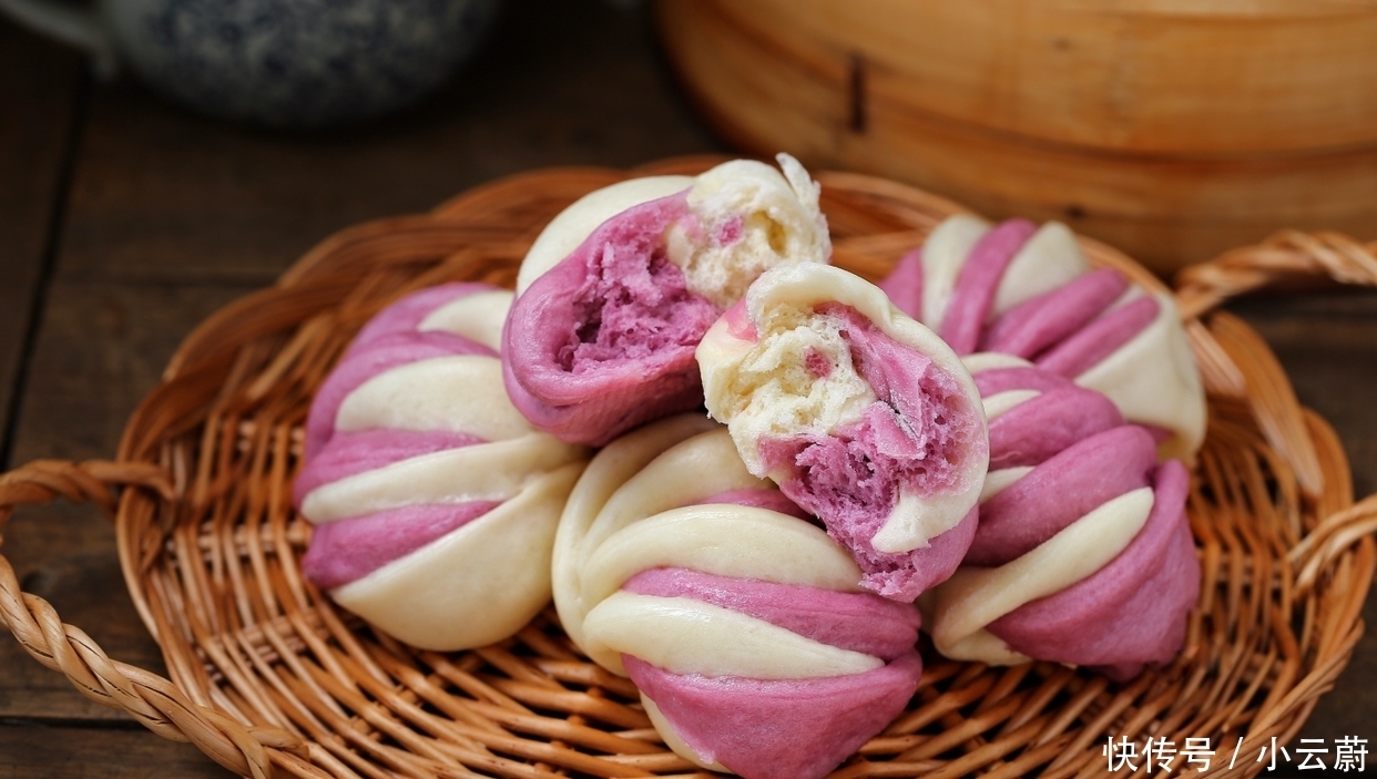 双色|无需任何技巧就能做出双色花卷,层次分明、暄软香甜,漂亮极了!