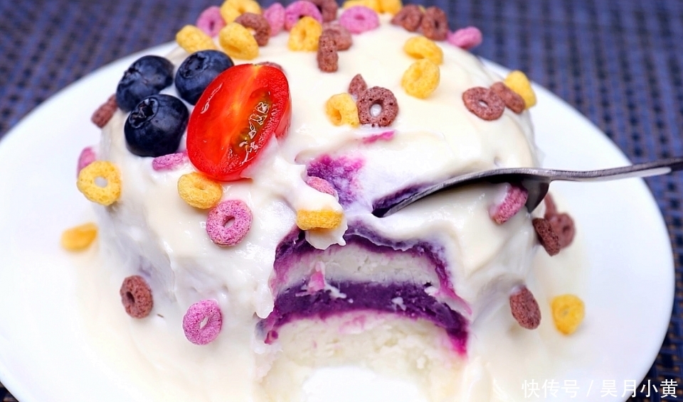 好看|山药这样做太好吃了,加上2个紫薯,好吃又好看,比蛋糕还解馋!