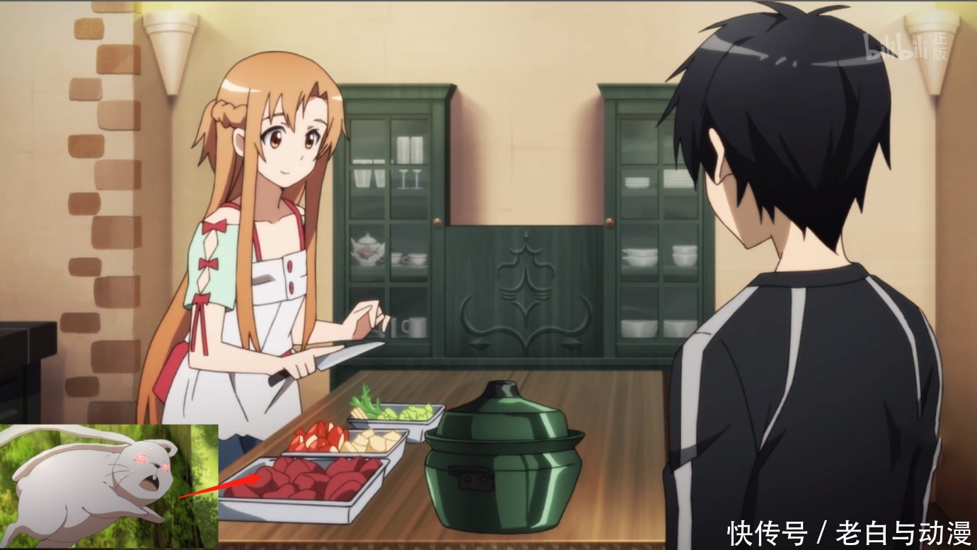 遭遇|同样是遇见“兔子”,桐人和亚丝娜炖吃,菜月昴却被兔子吃