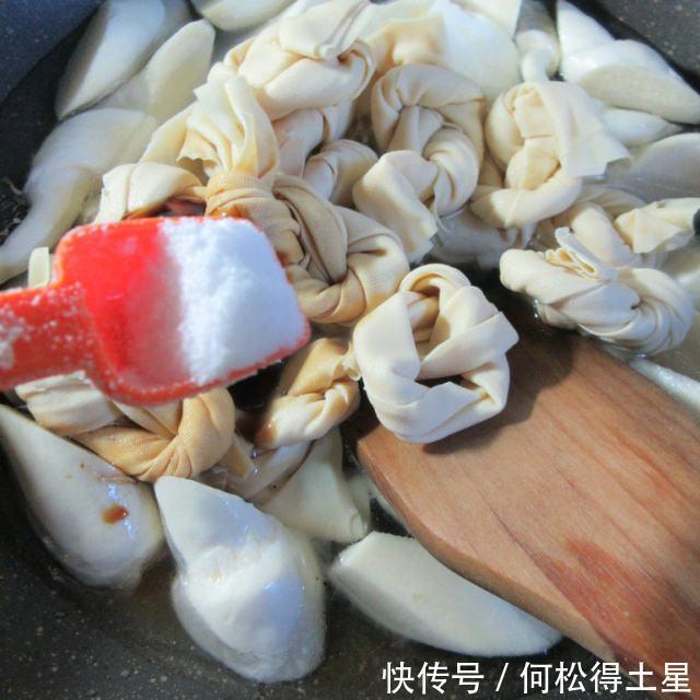 结烧|千张结烧茭白,味道清新,家常味道