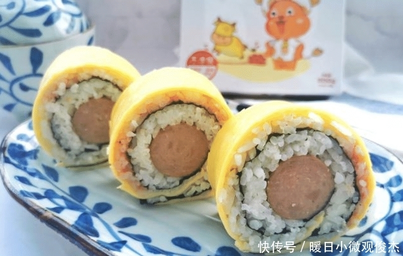 试试|孩子挑食怎么办?试试这款厚蛋烧版寿司卷,营养丰盛味道佳