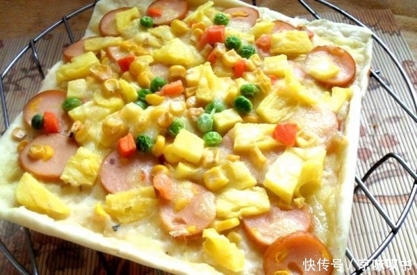 奶油|方形培根香菇披萨