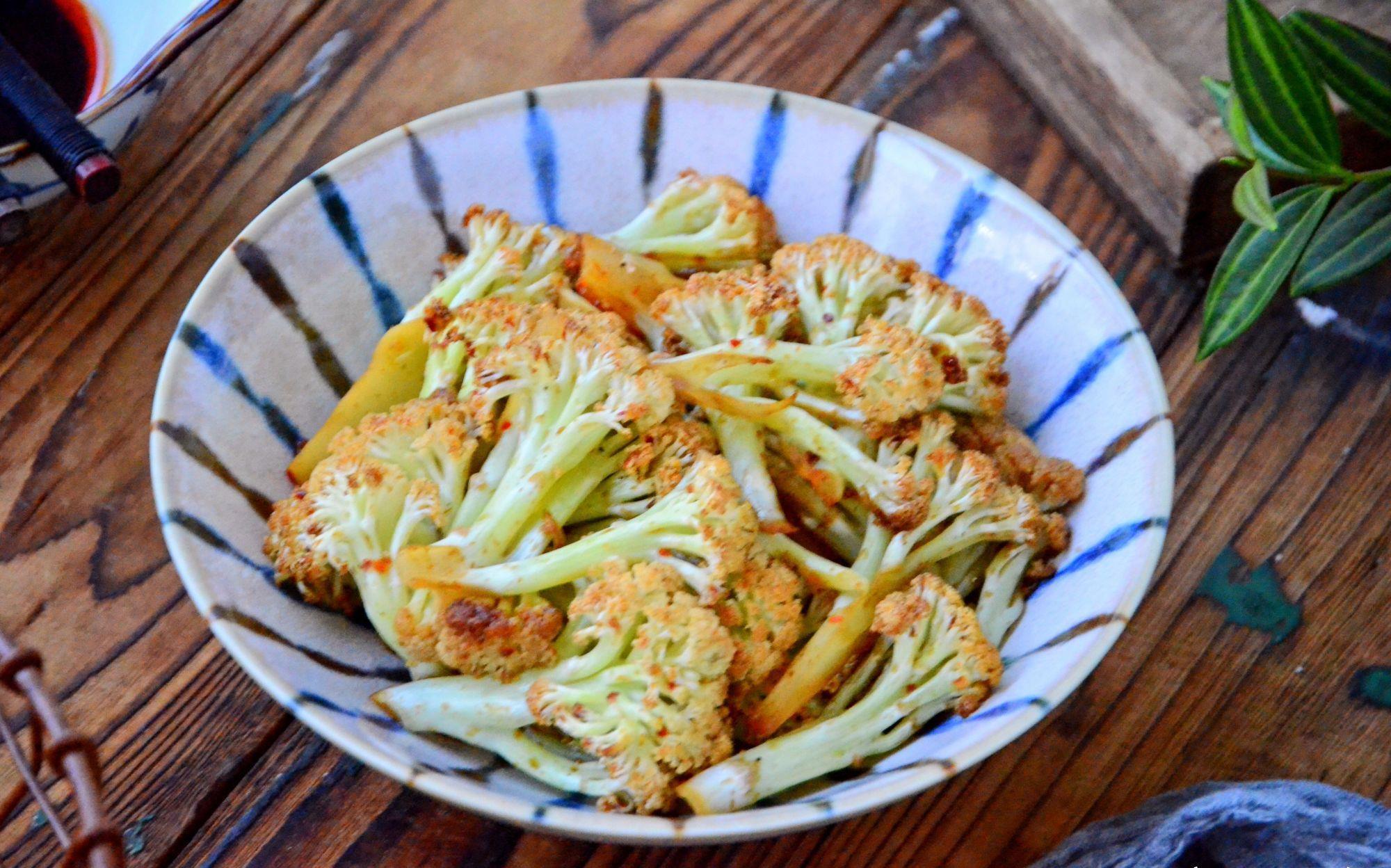 女人|有机花菜这样做,女人的最爱,少盐少油,低脂低卡,比肉还抢手