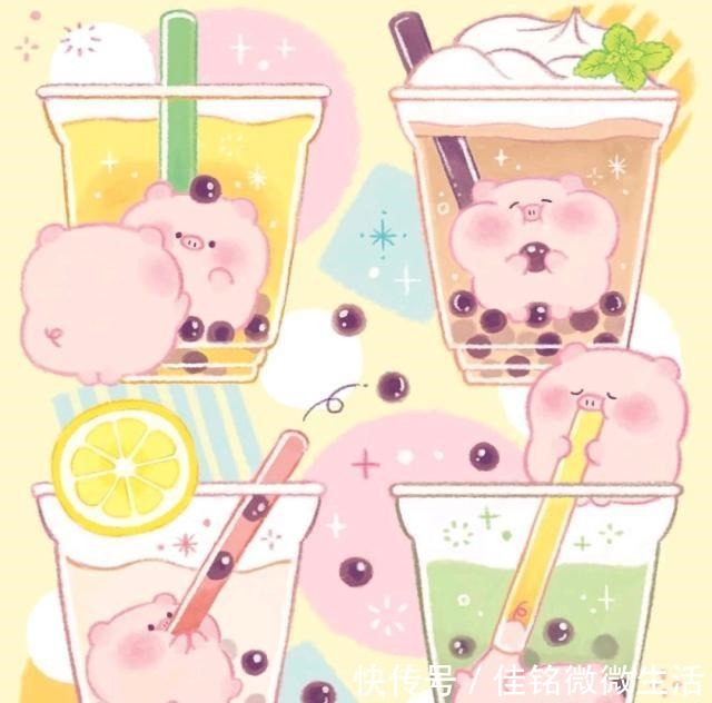 可爱|超治愈的小动物珍珠奶茶,萌杀到你舍不得喝掉!