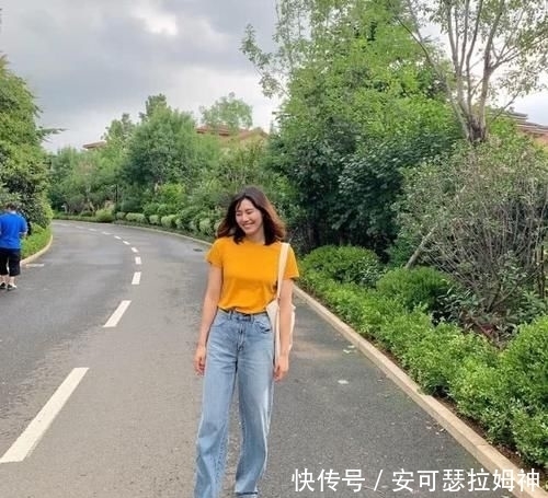 比例|身高一米八的高个美女,拥有不加任何特效的大长腿,身材比例完美