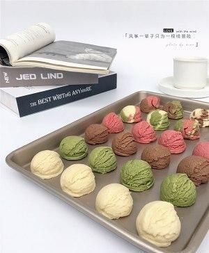 口感|多口味冰激凌曲奇饼干,口感独特做法简单,家里小孩特别爱吃