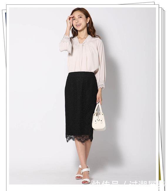 秋季|秋季蕾丝半身裙怎么搭?5种常用颜色30种流行搭配,穿出淑女风