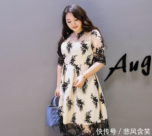 女人味|谁说微胖妹子没有女人味?连衣裙穿对了,照样美翻了