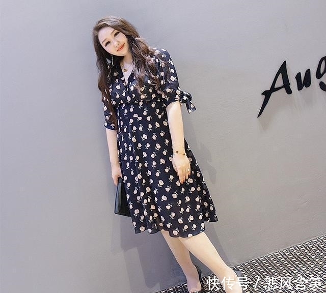 女人味|谁说微胖妹子没有女人味?连衣裙穿对了,照样美翻了
