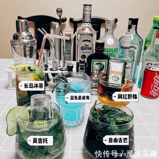 苏打水|自制五种微醺酒~