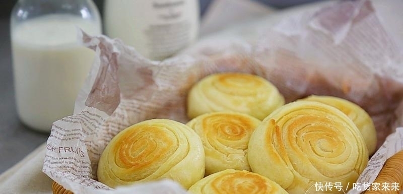  面团|1碗面粉、1包牛奶、1个鸡蛋, 烙好的饼和面包一样好吃