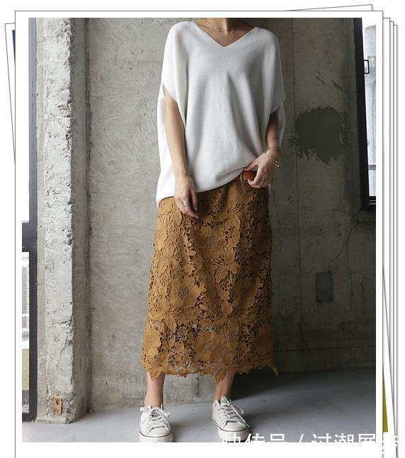 秋季|秋季蕾丝半身裙怎么搭?5种常用颜色30种流行搭配,穿出淑女风