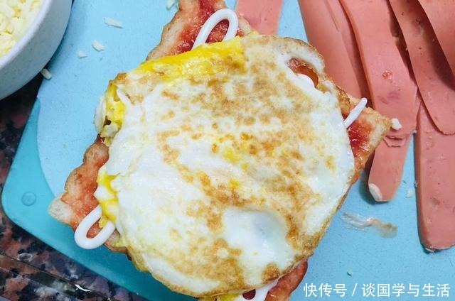 早起|早起10分钟,给家人做简单又营养三明治,都说好吃