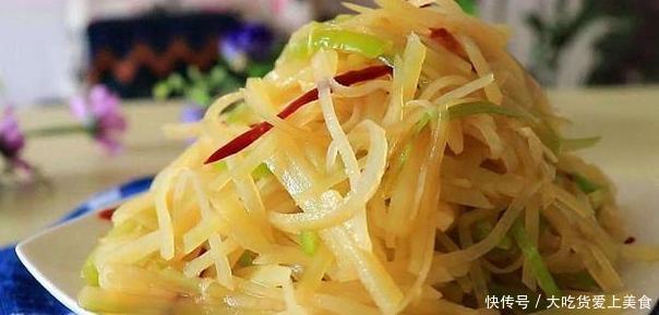 可口|凉拌土豆丝的特点是清爽可口,不管是咸的辣的还是酸的都非常好吃