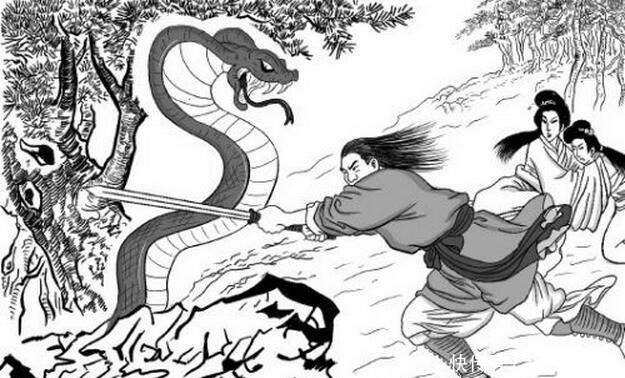 武器|刘邦醉酒斩白蛇, 白蛇是什么来历, 不是凭空产生的