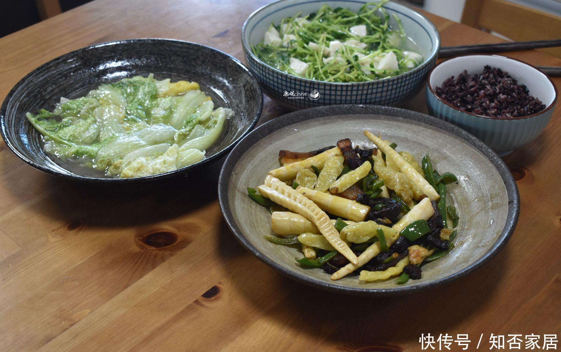 三色糙米饭|晒我家一周饭菜,应季食材换着做,荤素搭配营养合理,顿顿吃光光