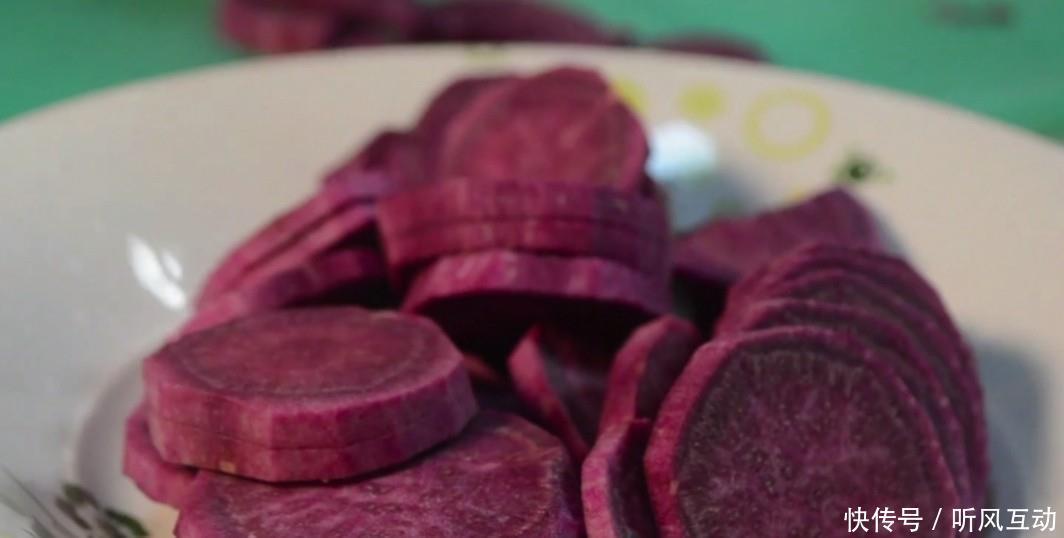 香甜|2个紫薯1碗糯米,教你做超简单的糯米丸子,软糯香甜好吃又好看