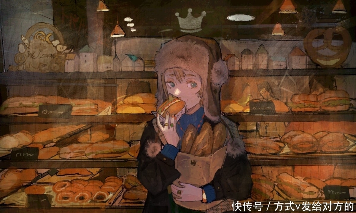 画师淵゛|黄绿色和水系色的光影少女,是夏天的味道呀,看着好舒服的漫画风