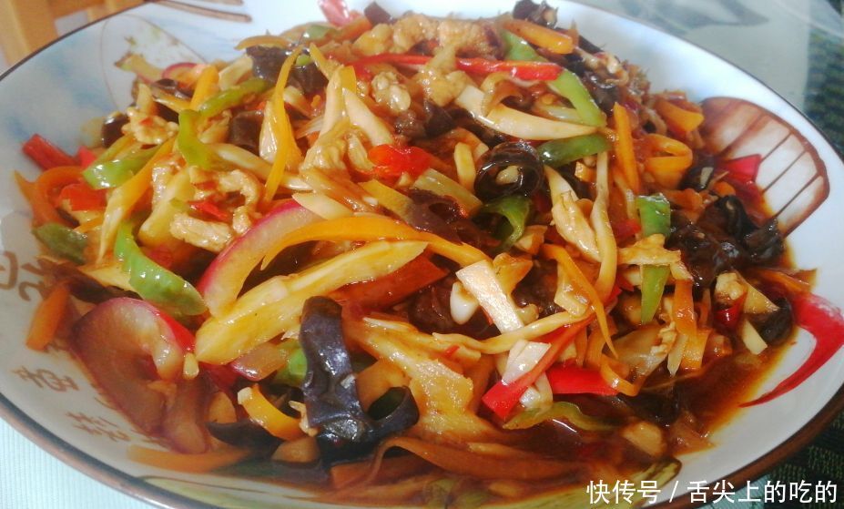 特色|家常味鱼香肉丝这样做有特色多配蔬菜营养更下饭分享制做方法技巧