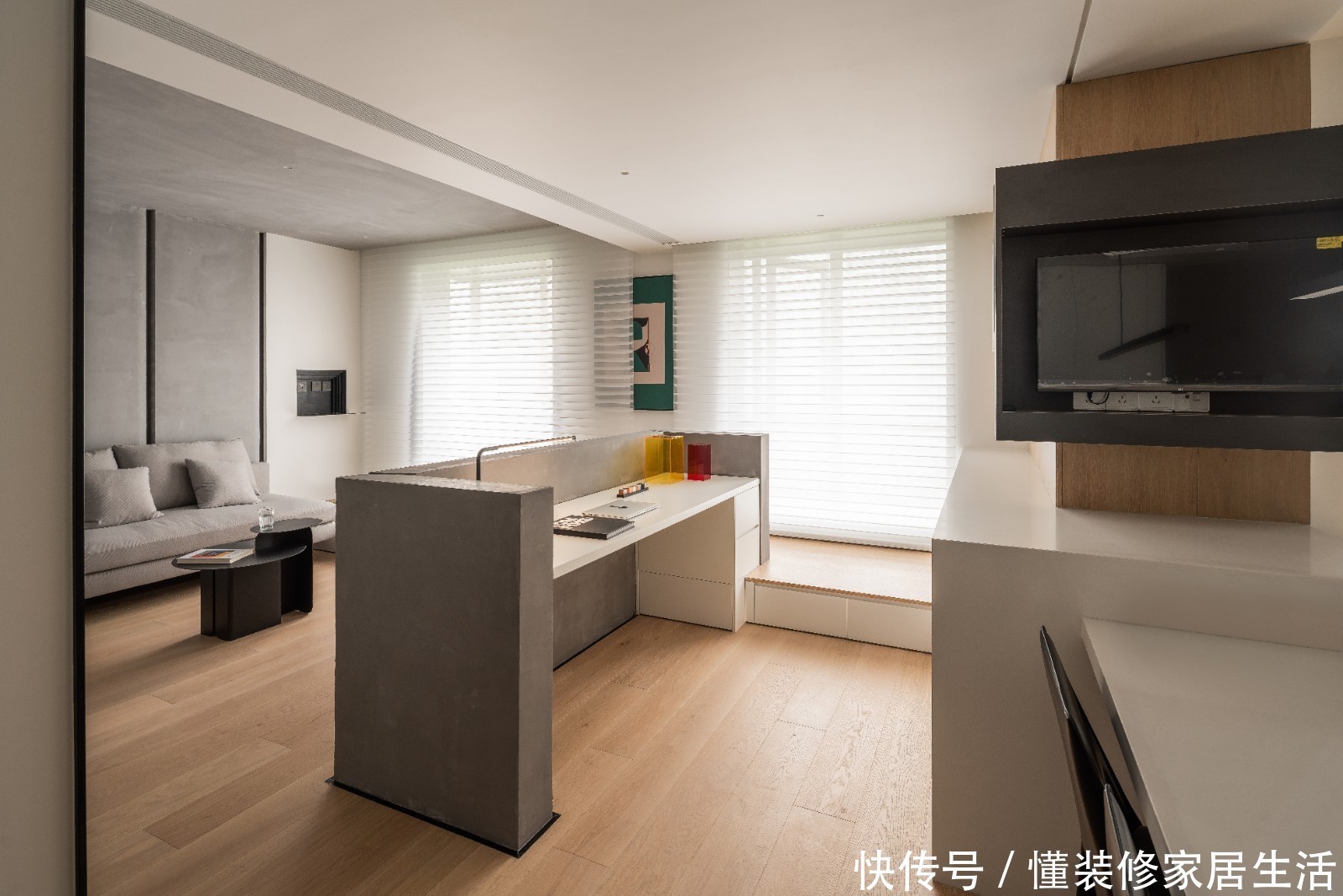  开放式|上海小姑娘的100㎡新家，全屋开放式布局，入户第一眼，就着迷了