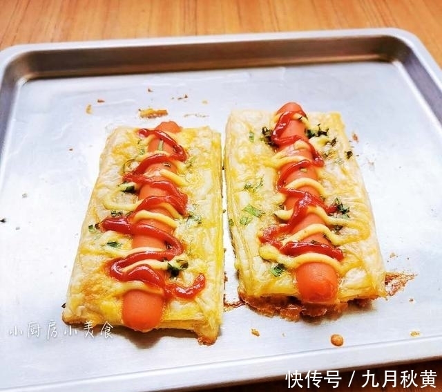 上桌|手抓饼新吃法，两块饼放烤箱烤一烤就能端上桌，家人都爱吃