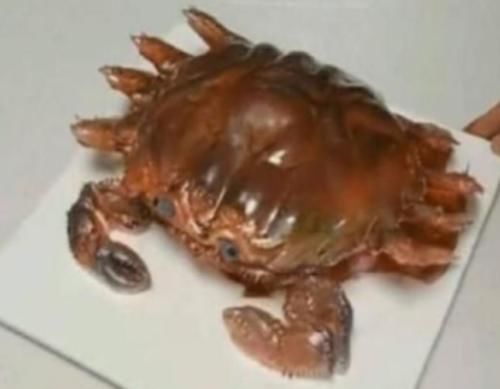 切开|妹妹拿回一只“螃蟹”,爸爸准备蒸,切开一看是“它”,幸亏没蒸