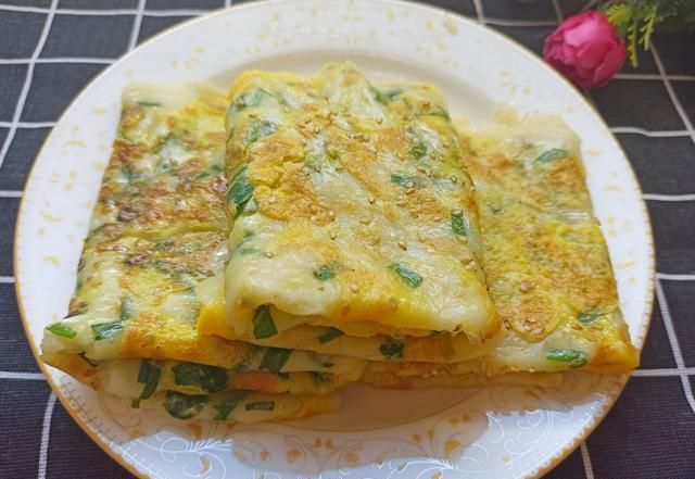 松软|好吃的早餐饼做法,松软可口,营养美味,5分钟出锅,凉了也不硬