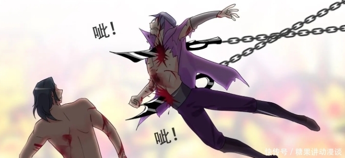  击中|王者漫画：刘邦过去给项羽帮忙，却被玄策的夺命之镰击中背部！