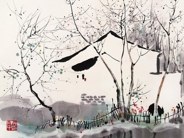  方艺术|“中国画”吴冠中画的太好，中国画在他笔下活了起来