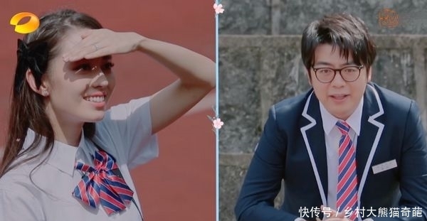 吉娜|同样是穿校服,蔡少芬年轻10岁,吉娜宛如少女,只有她最真实