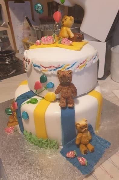 泰迪熊|英国女子网晒豪华双层蛋糕,欲哭无泪,网友围观吐槽不该付钱