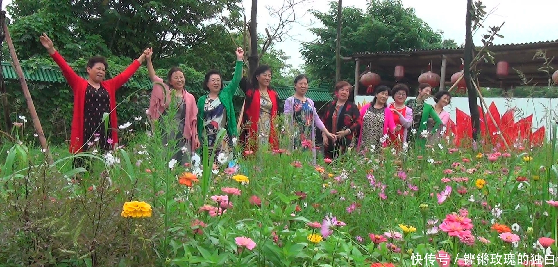  八中|马鞍山八中74届高中女生模特团：南京江宁竹庄生态园雨中走秀（音乐相册）