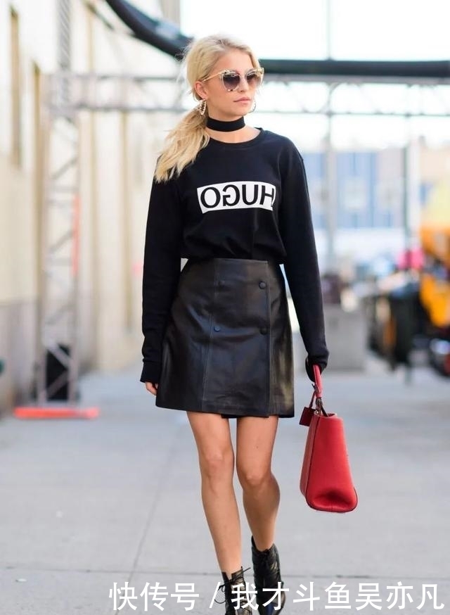 卫衣|卫衣+半裙=早秋最火混搭套路,时髦炸了