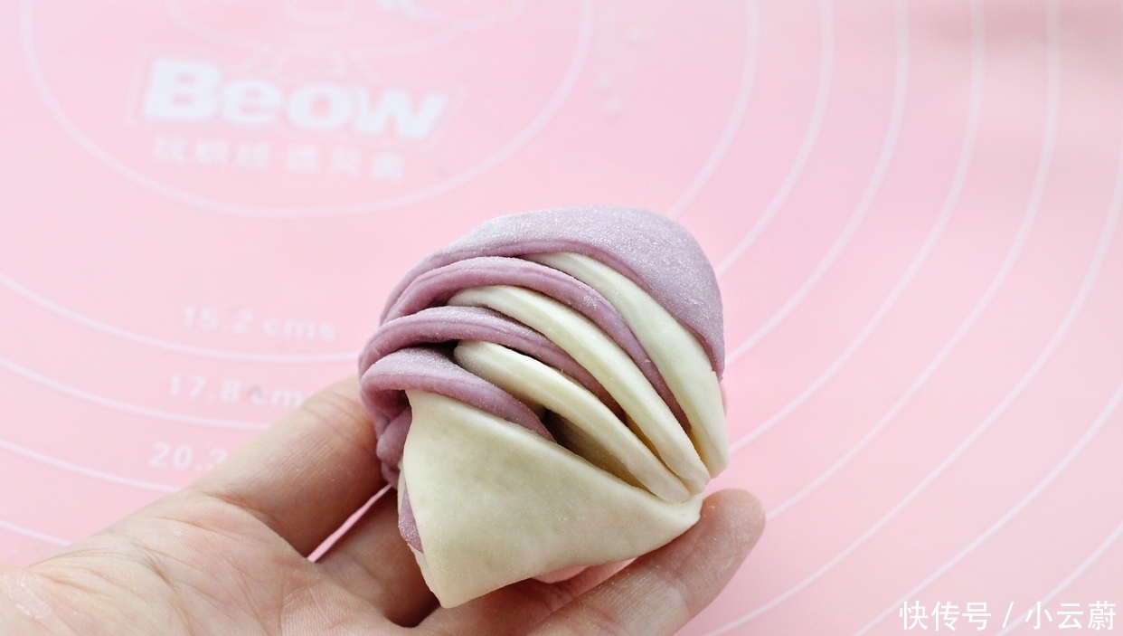 双色|无需任何技巧就能做出双色花卷,层次分明、暄软香甜,漂亮极了!