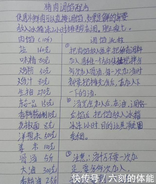  收藏|当年开饺子馆时收藏的，秘制饺子馅配方，每个都是精品，建议收藏