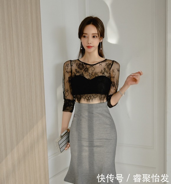  锡兰|超美珠珠：黑茶琉璃锡兰玫瑰荆棘鱼尾裙