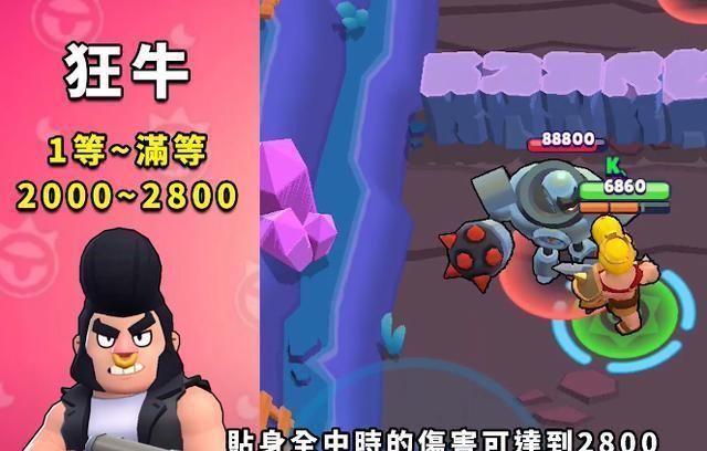 攻击|荒野乱斗普攻最强的十个英雄曝光柯尔特第九,第一伤害过万