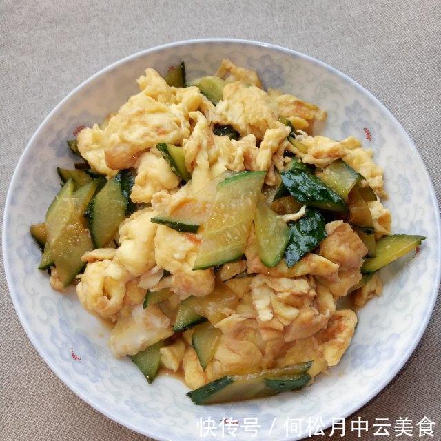 小炒|黄瓜炒鸡蛋,家常快手小炒