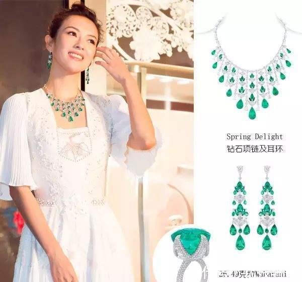 身着|影后章子怡，身着白裙戴着价值三千万的翡翠，也可以如此美丽！