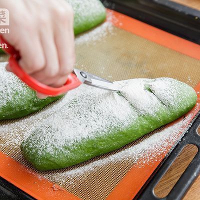 面团|抹茶麻薯夹心软欧