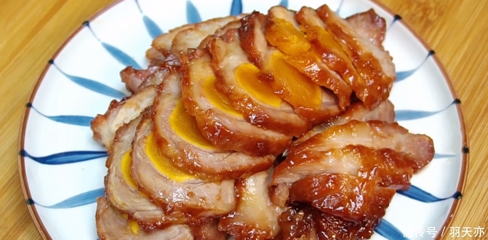 简单|秘制蛋黄叉烧肉,想吃不用买,一口电饭锅就搞定,简单营养又美味