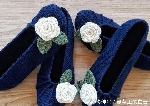 万能|拆下旧鞋子的鞋底，钩织几双万能平底鞋，天天都有新鞋穿，附教程