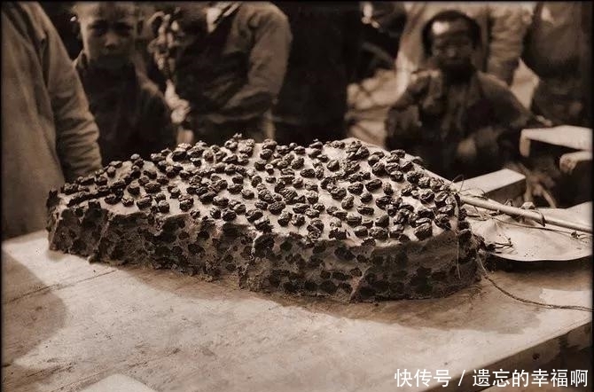 老照片|100年前高清老照片 火热的面摊 普通人家的两菜一汤