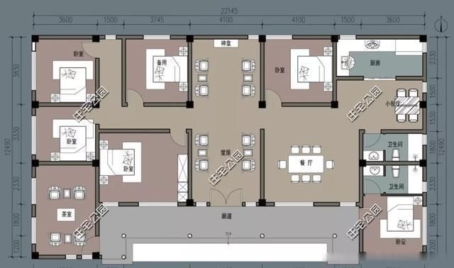  占地尺寸|农村没有堂屋的房子不是好房子,20套户型分享,总有一套看上眼