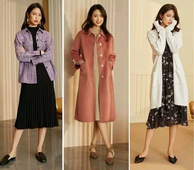 日常|小个子女生日常穿搭,大衣搭配针织衫毛衣,显高又显瘦